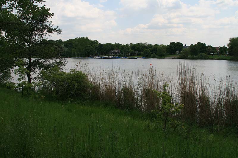 Der Aasee in Münster, Nordrhein-Westfalen