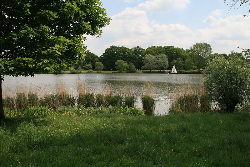 Der Aasee in Münster, Nordrhein-Westfalen