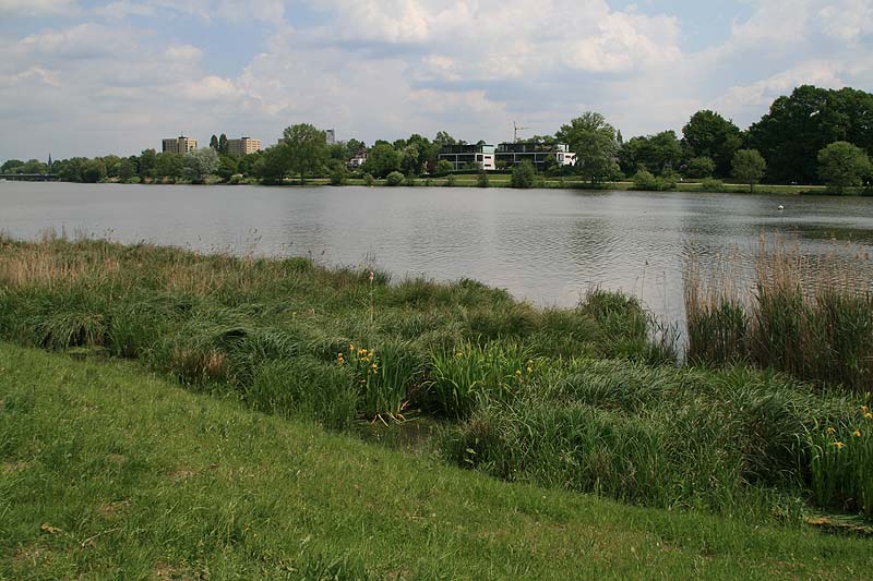 Der Aasee in Münster, Nordrhein-Westfalen