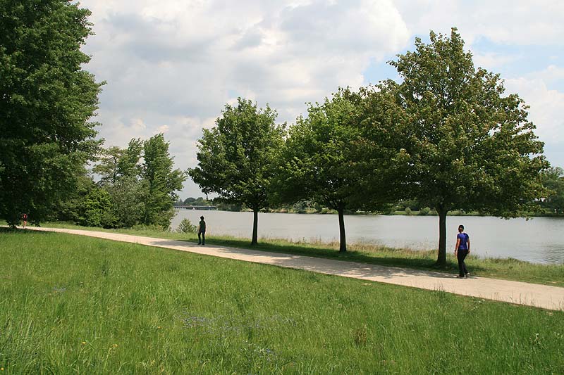 Der Aasee in Münster, Nordrhein-Westfalen