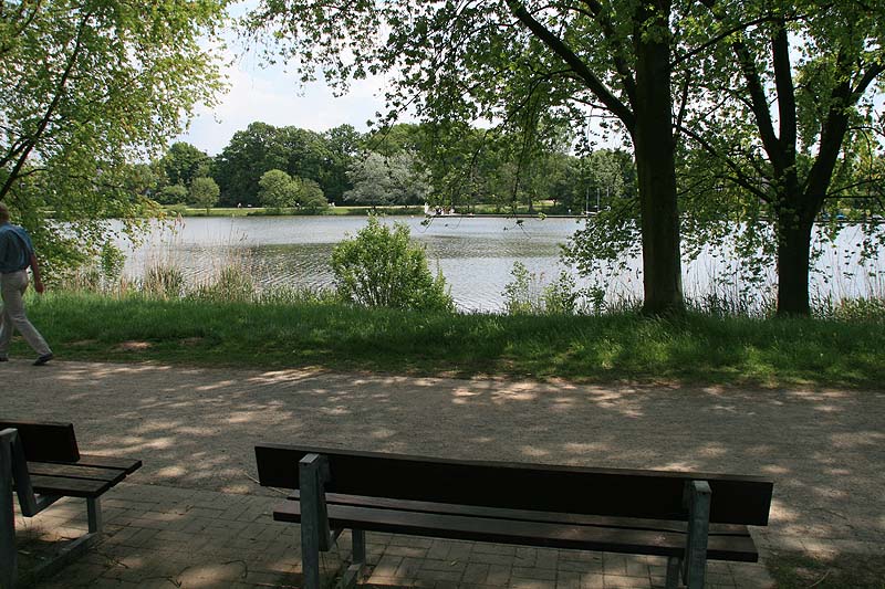 Der Aasee in Münster, Nordrhein-Westfalen