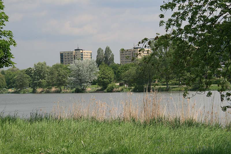 Der Aasee in Münster, Nordrhein-Westfalen