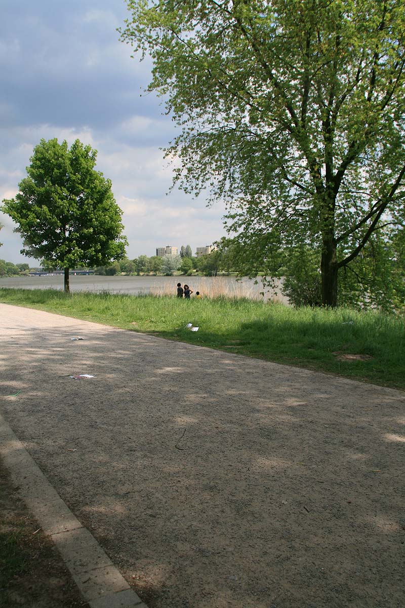 Der Aasee in Münster, Nordrhein-Westfalen