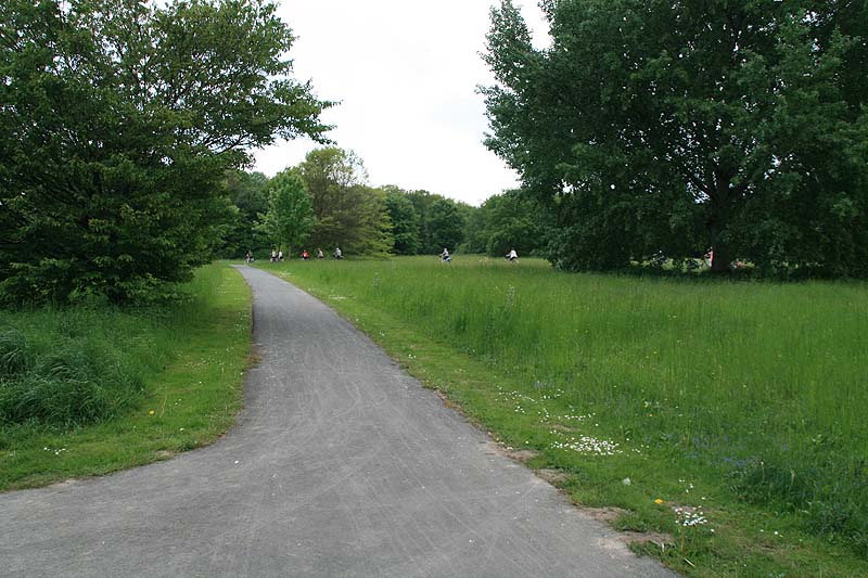 Der Aasee in Münster, Nordrhein-Westfalen