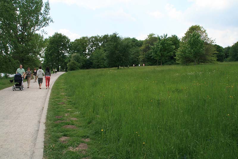 Der Aasee in Münster, Nordrhein-Westfalen