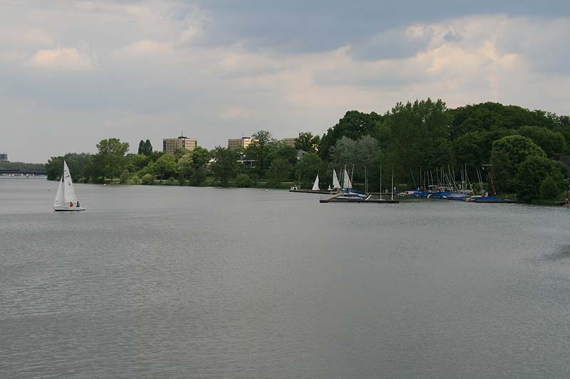 Der Aasee in Münster, Nordrhein-Westfalen