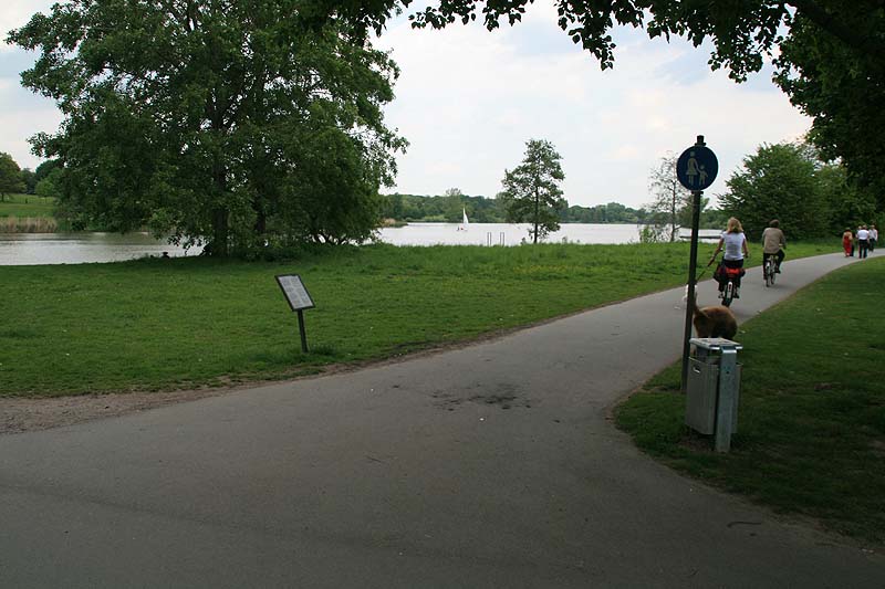 Der Aasee in Münster, Nordrhein-Westfalen