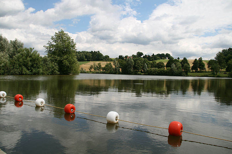 Der Aichstruter Stausee in Welzheim