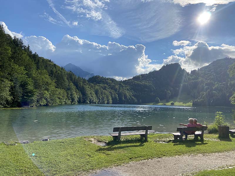 Der Badesee Alatsee in Füssen