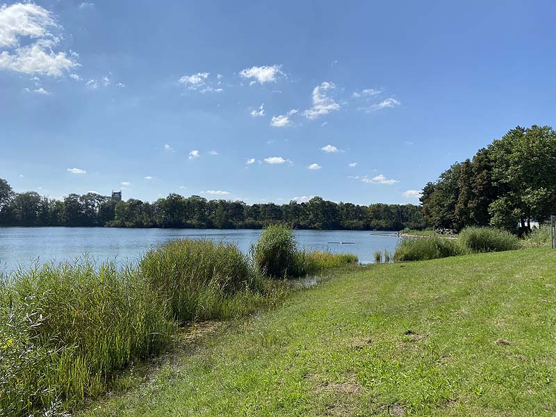 Der Badesee Auwaldsee in Ingolstadt