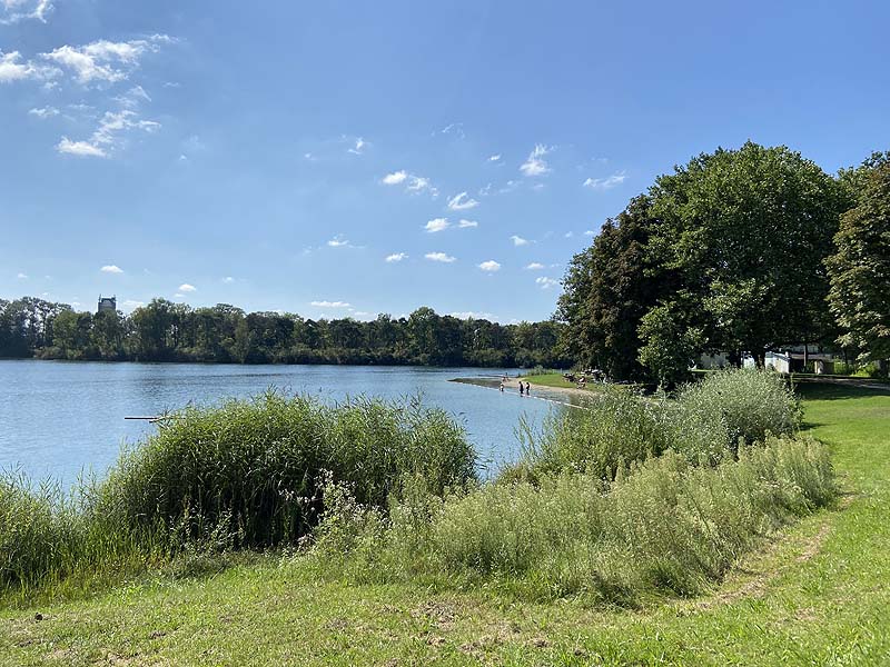 Der Badesee Auwaldsee in Ingolstadt