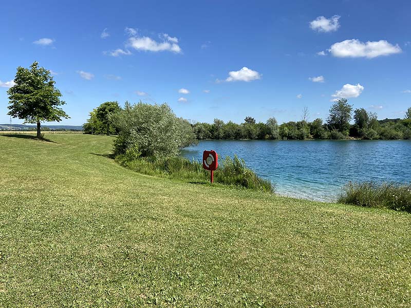 Der Badesee Bibione in Oberndorf am Lech in Bayern