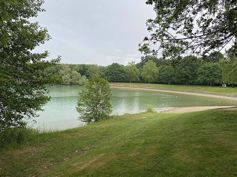 Der Badesee Schutterwald in Baden-Württemberg