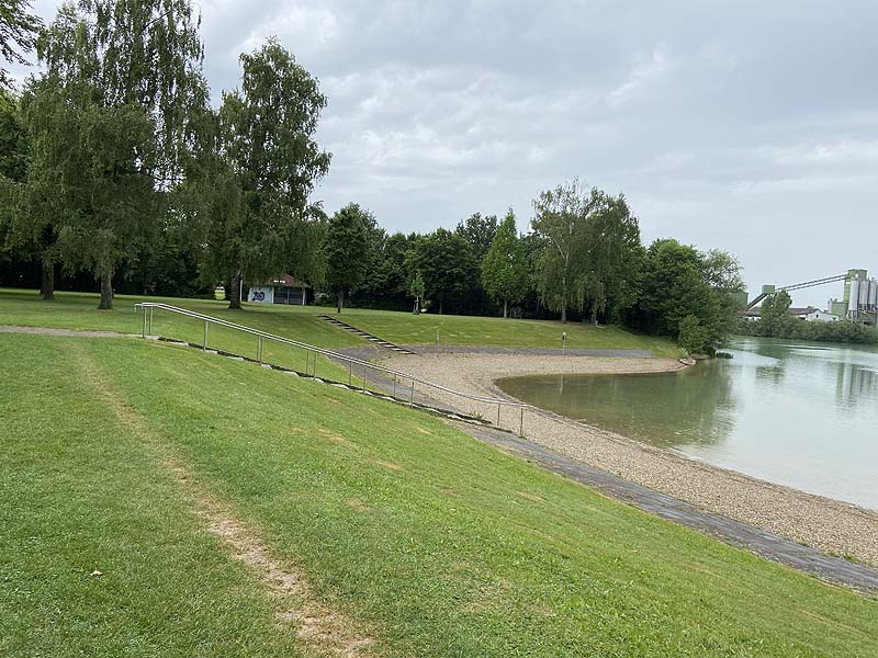 Der Badesee Schutterwald in Baden-Württemberg