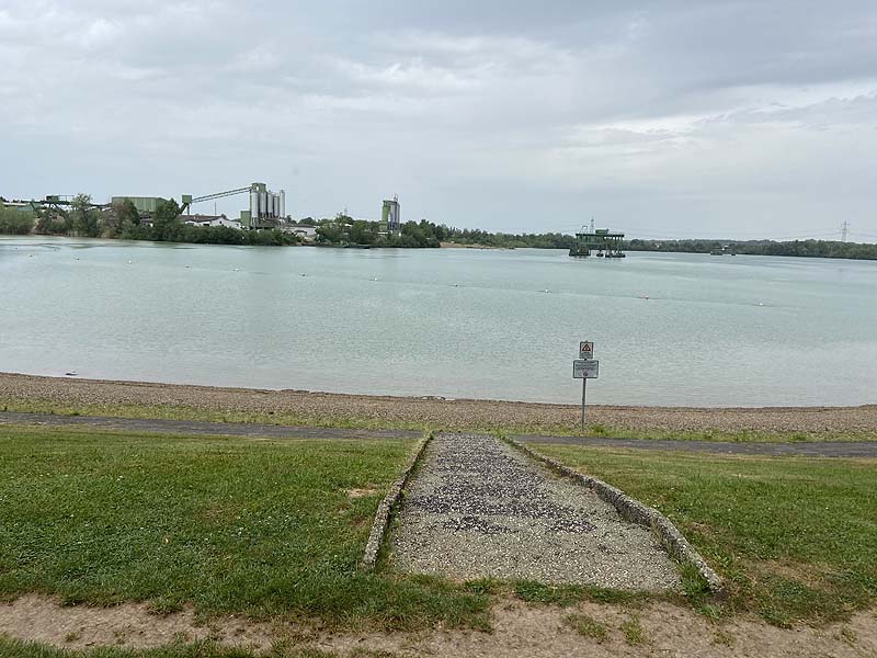 Der Badesee Schutterwald in Baden-Württemberg