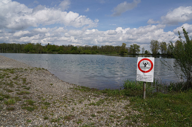 Der FKK Platz am Ersinger See in Erbach-Ersingen