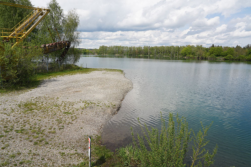 Der FKK Platz am Ersinger See in Erbach-Ersingen