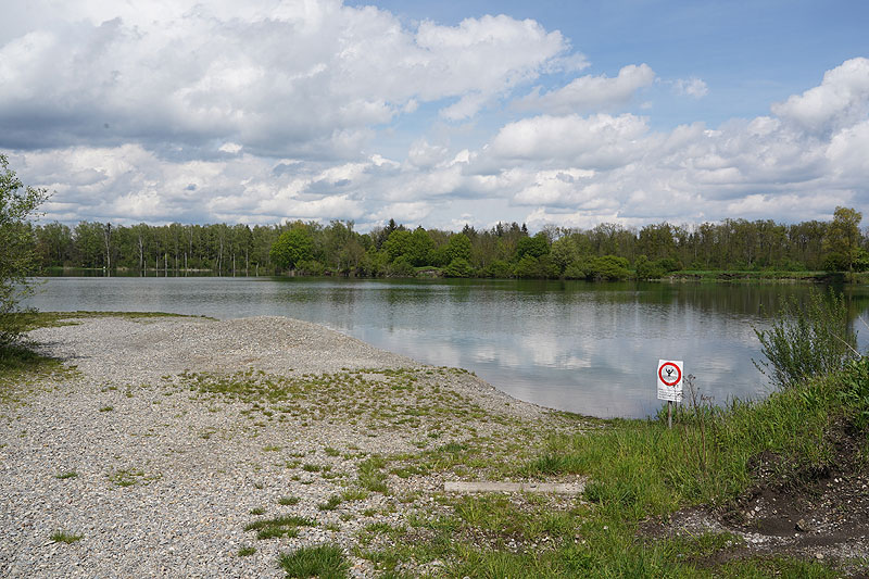 Der FKK Platz am Ersinger See in Erbach-Ersingen
