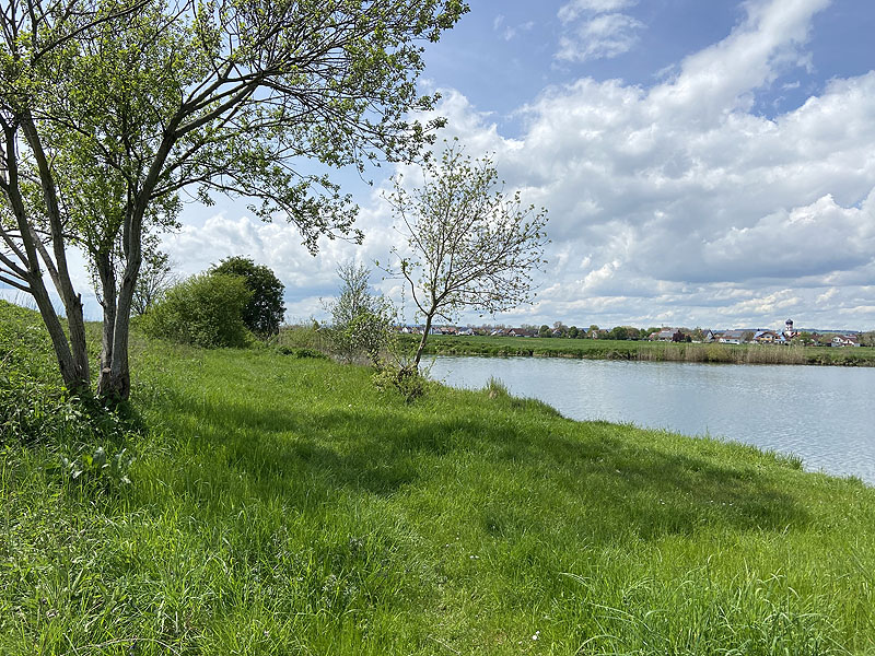 Der FKK Platz am Ersinger See in Erbach-Ersingen