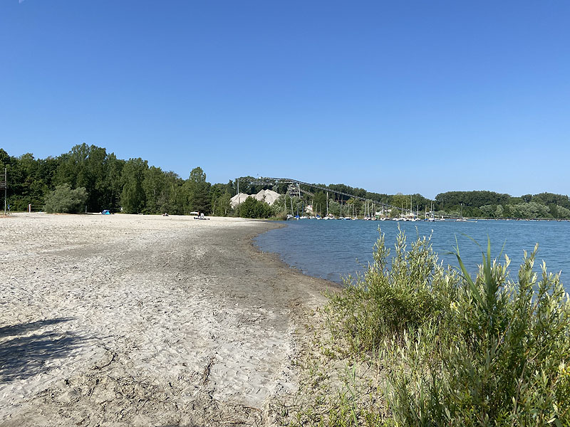 Der Badesee Baggersee Gießen in Dettenheim