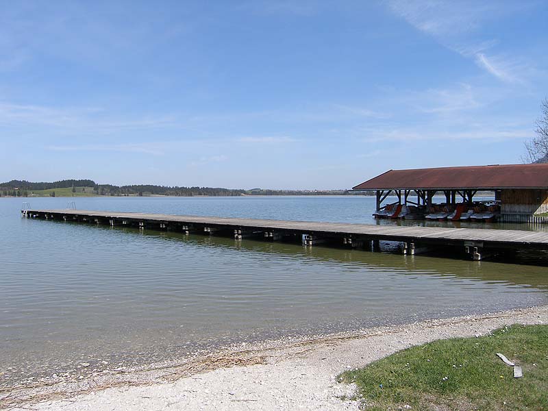 Der Bannwaldsee bei Füssen (Bayern)