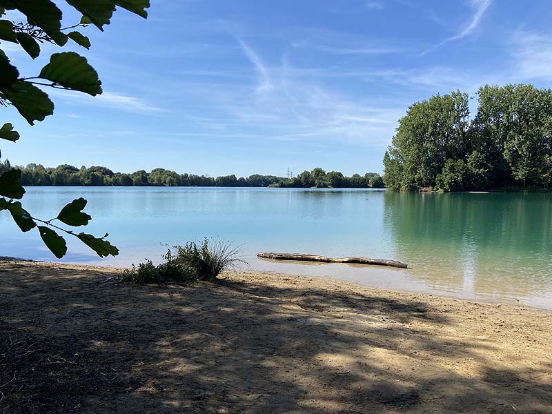 Der Baggersee Erlache in Bensheim
