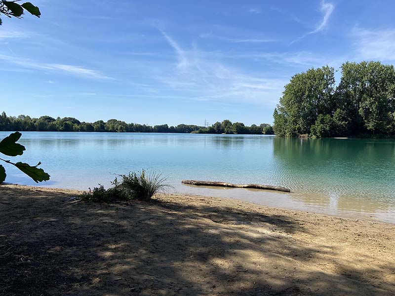 Der Baggersee Erlache in Bensheim