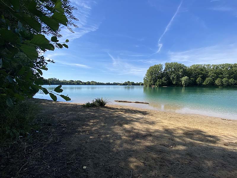 Der Baggersee Erlache in Bensheim