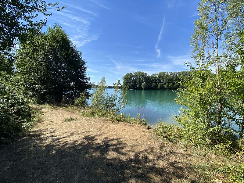 Der Baggersee Erlache in Bensheim