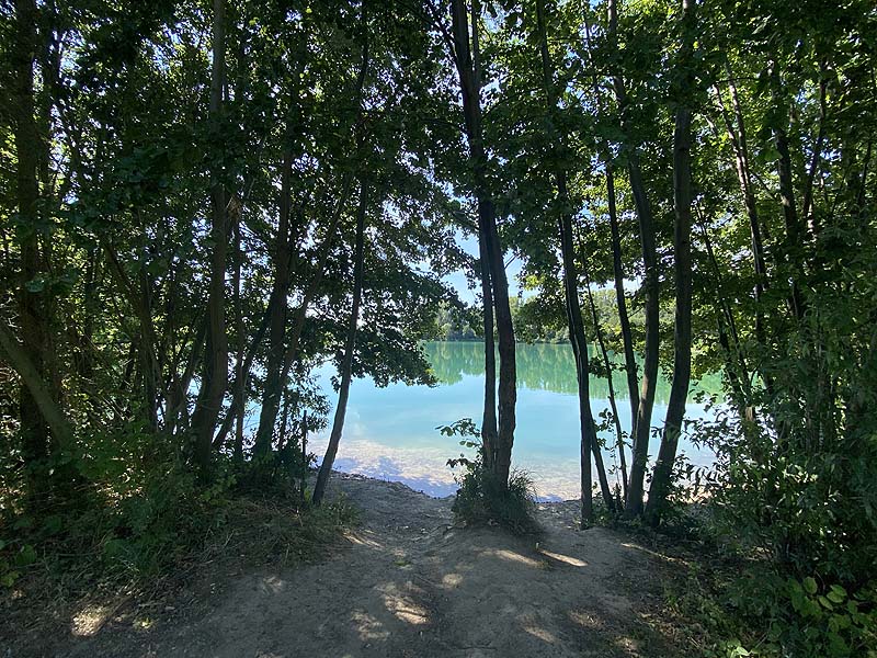 Der Baggersee Erlache in Bensheim