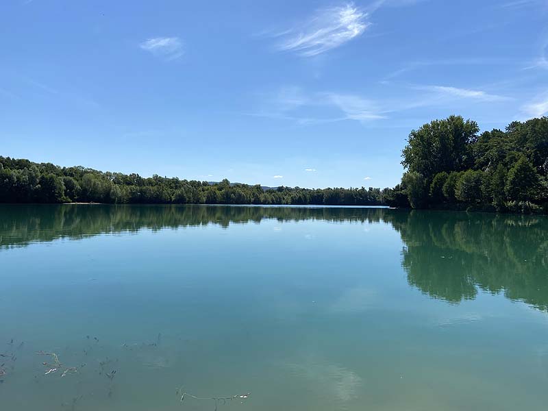 Der Baggersee Erlache in Bensheim