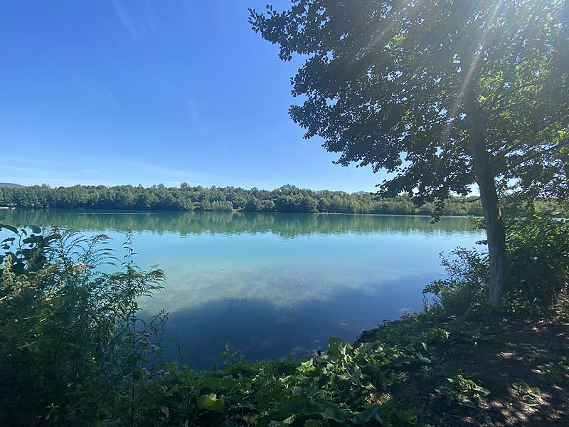 Der Baggersee Erlache in Bensheim