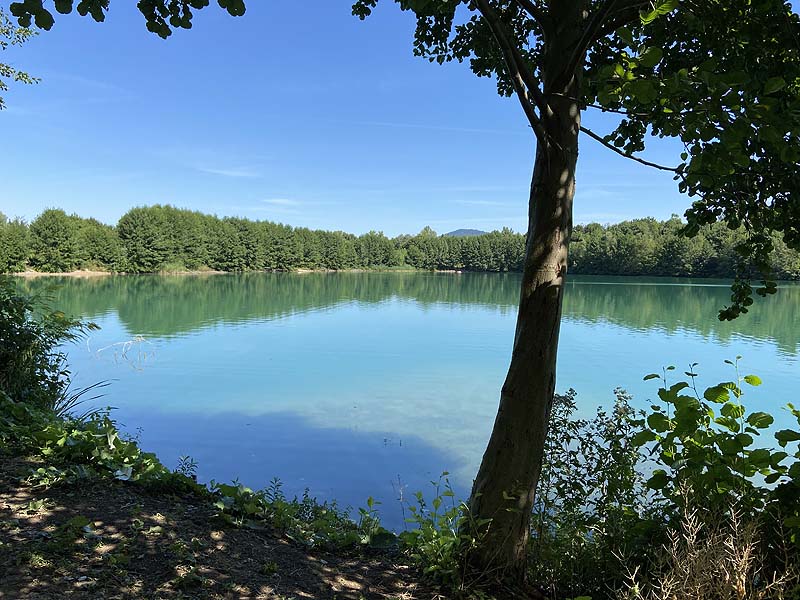 Der Baggersee Erlache in Bensheim