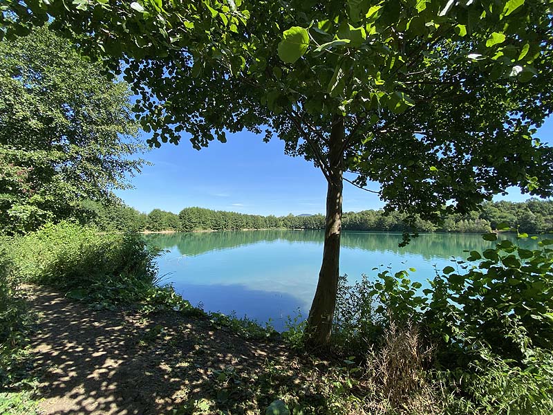 Der Baggersee Erlache in Bensheim