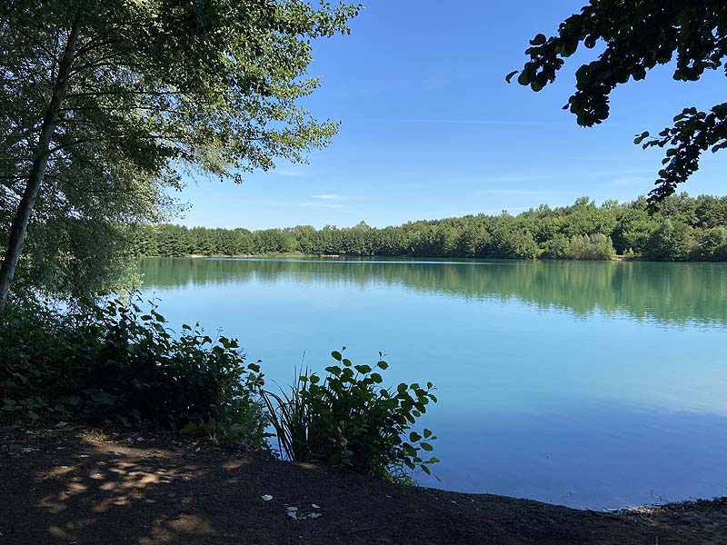 Der Baggersee Erlache in Bensheim