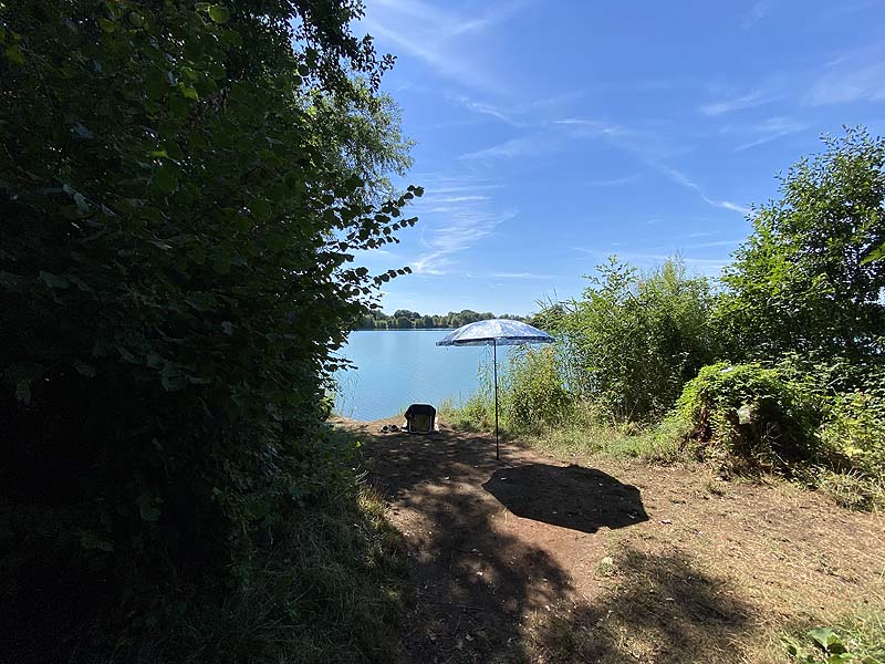 Der Baggersee Erlache in Bensheim