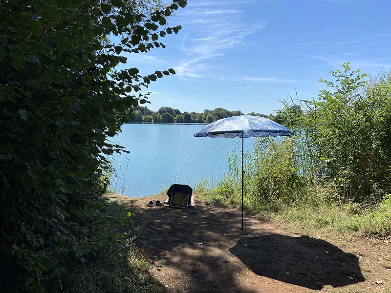 Der Baggersee Erlache in Bensheim