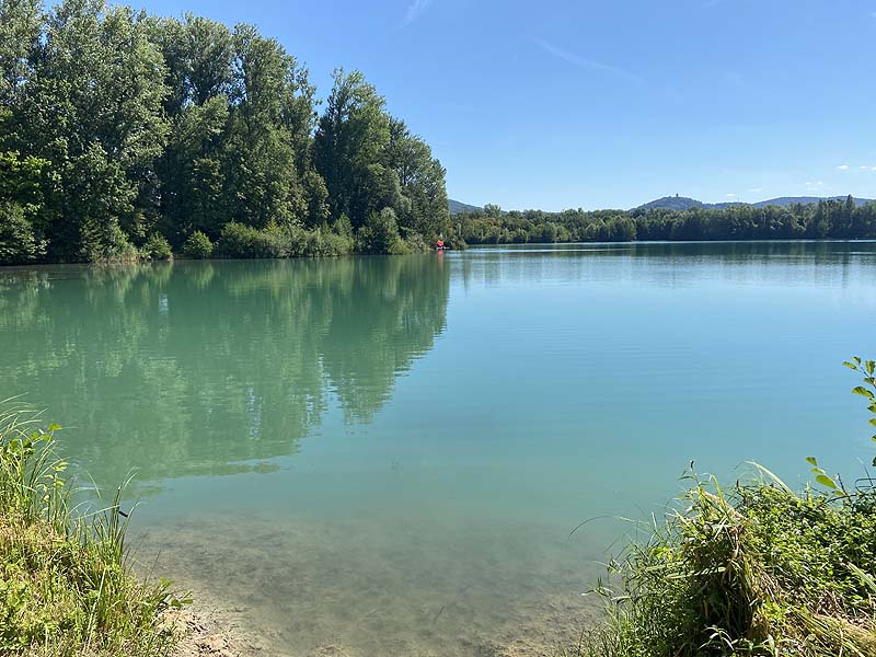 Der Baggersee Erlache in Bensheim