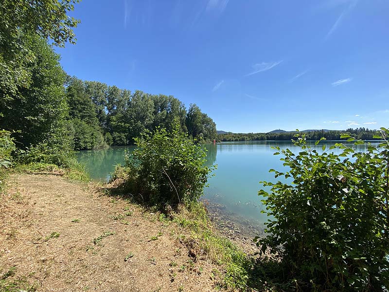 Der Baggersee Erlache in Bensheim