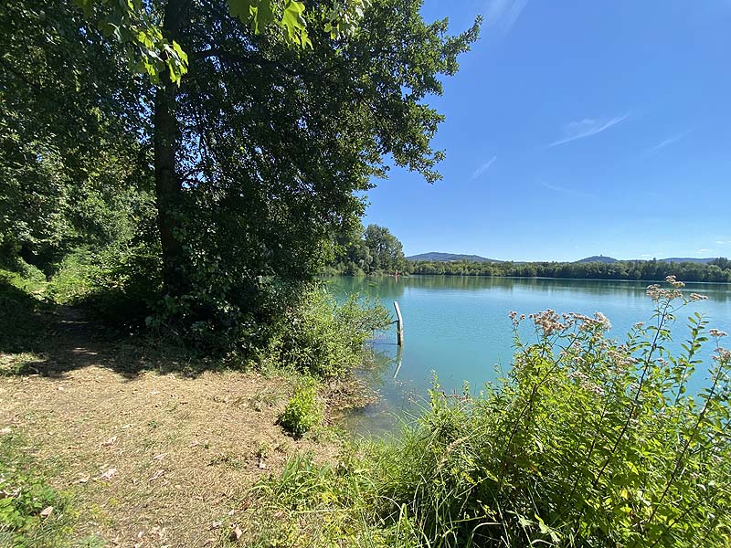 Der Baggersee Erlache in Bensheim