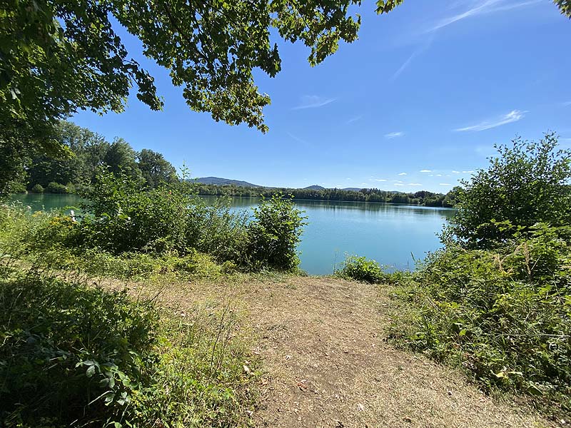 Der Baggersee Erlache in Bensheim