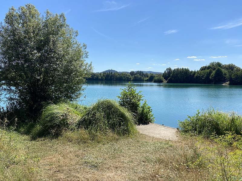 Der Baggersee Erlache in Bensheim