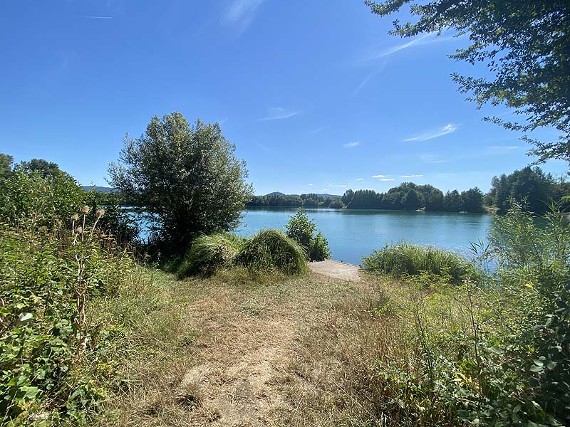 Der Baggersee Erlache in Bensheim