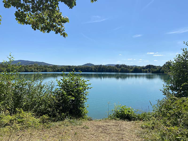 Der Baggersee Erlache in Bensheim