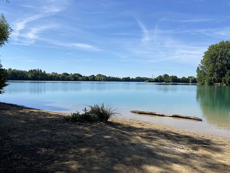 Der Baggersee Erlache in Bensheim