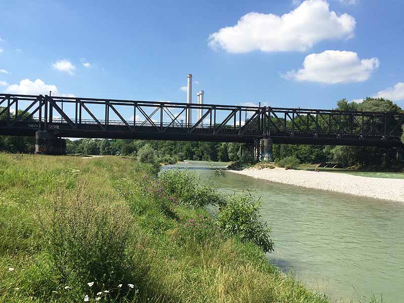 Isar - Brudermühlbrücke (München, Bayern)