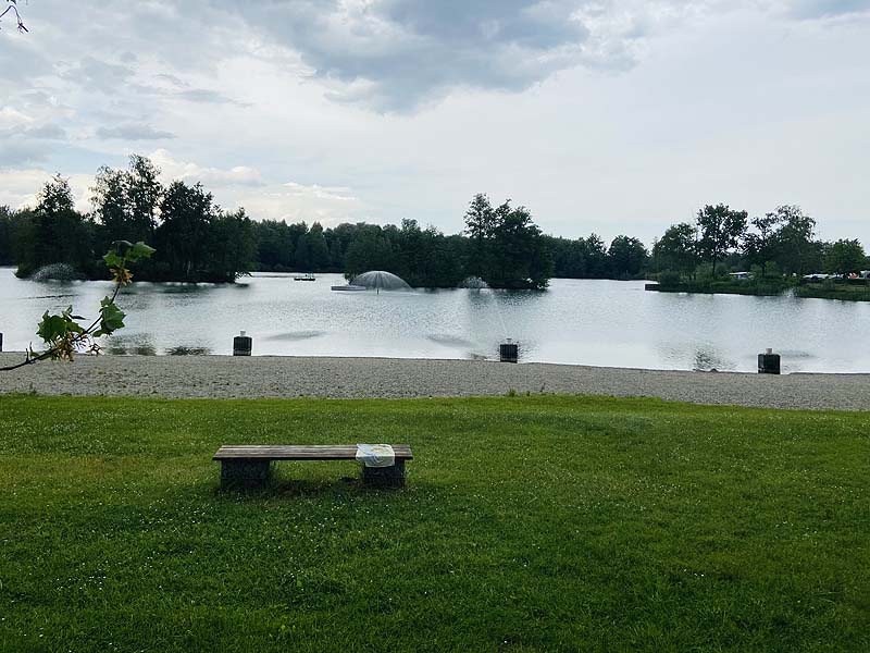 Der Badesee Natursee Oberbruch am Campingplatz Adam in Bühl