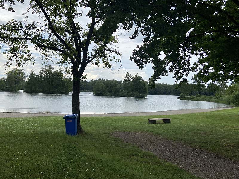 Der Badesee Natursee Oberbruch am Campingplatz Adam in Bühl