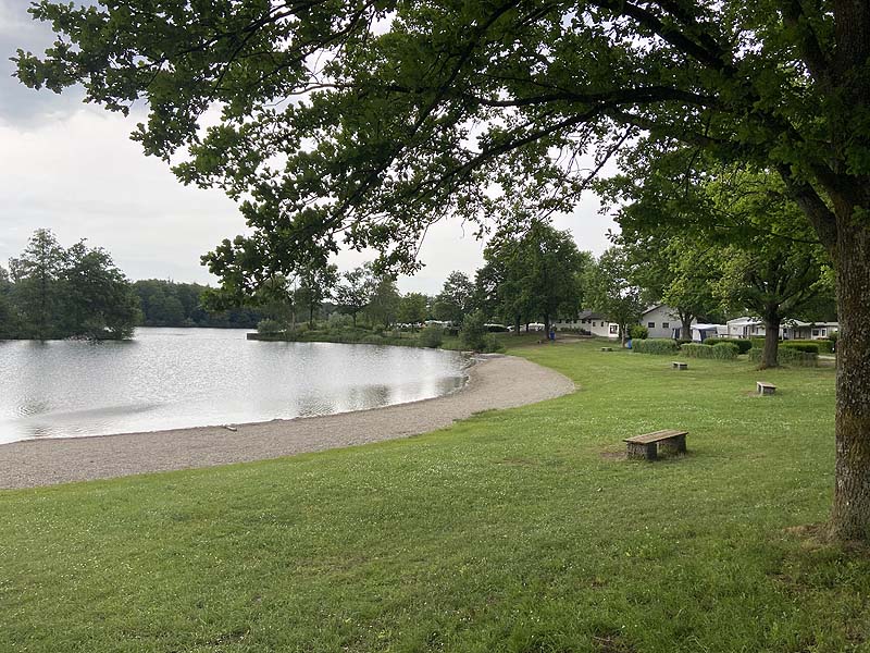 Der Badesee Natursee Oberbruch am Campingplatz Adam in Bühl