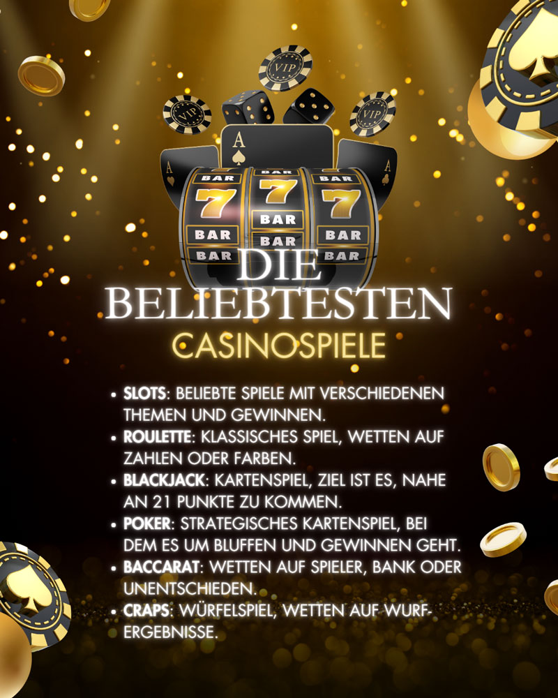 Die beliebtesten Casinospiele